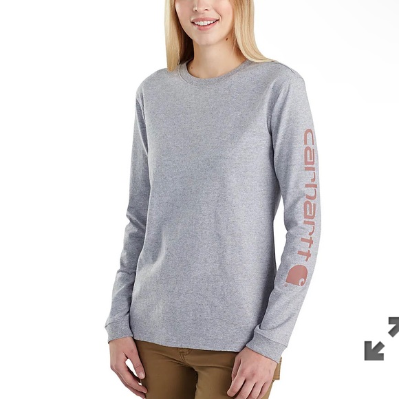 Gray Carhartt longsleeve shirt. Size small women’s original fit. - Picture 1 of 3